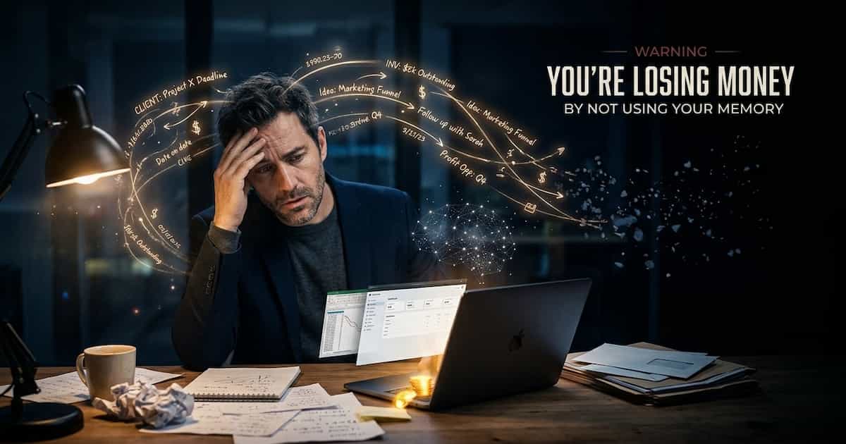 Warning - You're Losing Money by Not Using Your Memory